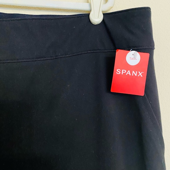 SPANX Polished Kick Flare Black Shaping Crop Pants Size 2X Tall NWT - Picture 7 of 15